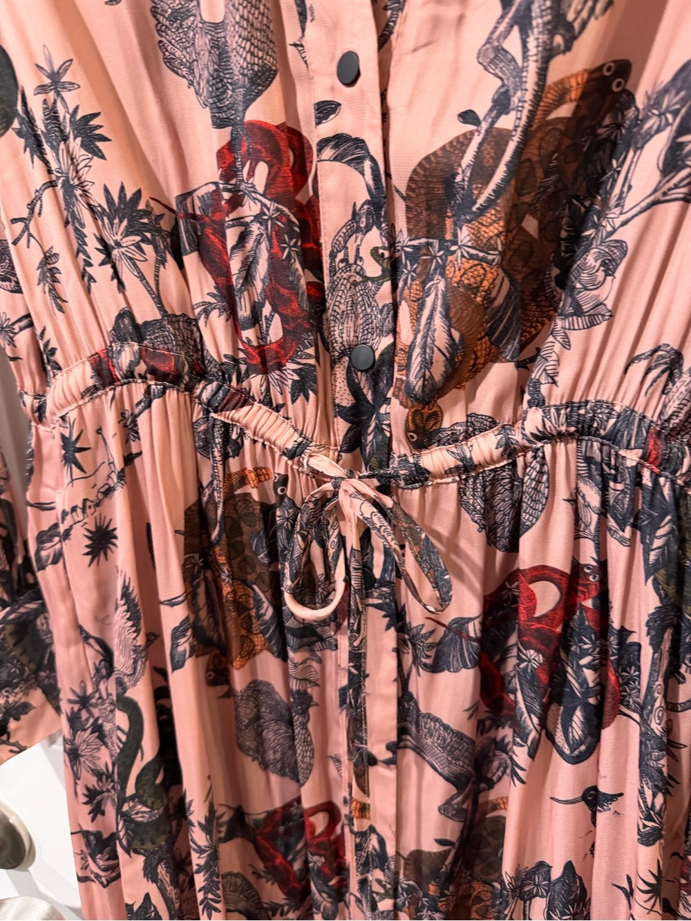 Scotch & Soda Dusty Rose Witchy Print Long Sleeve Dress - Picture 10 of 13